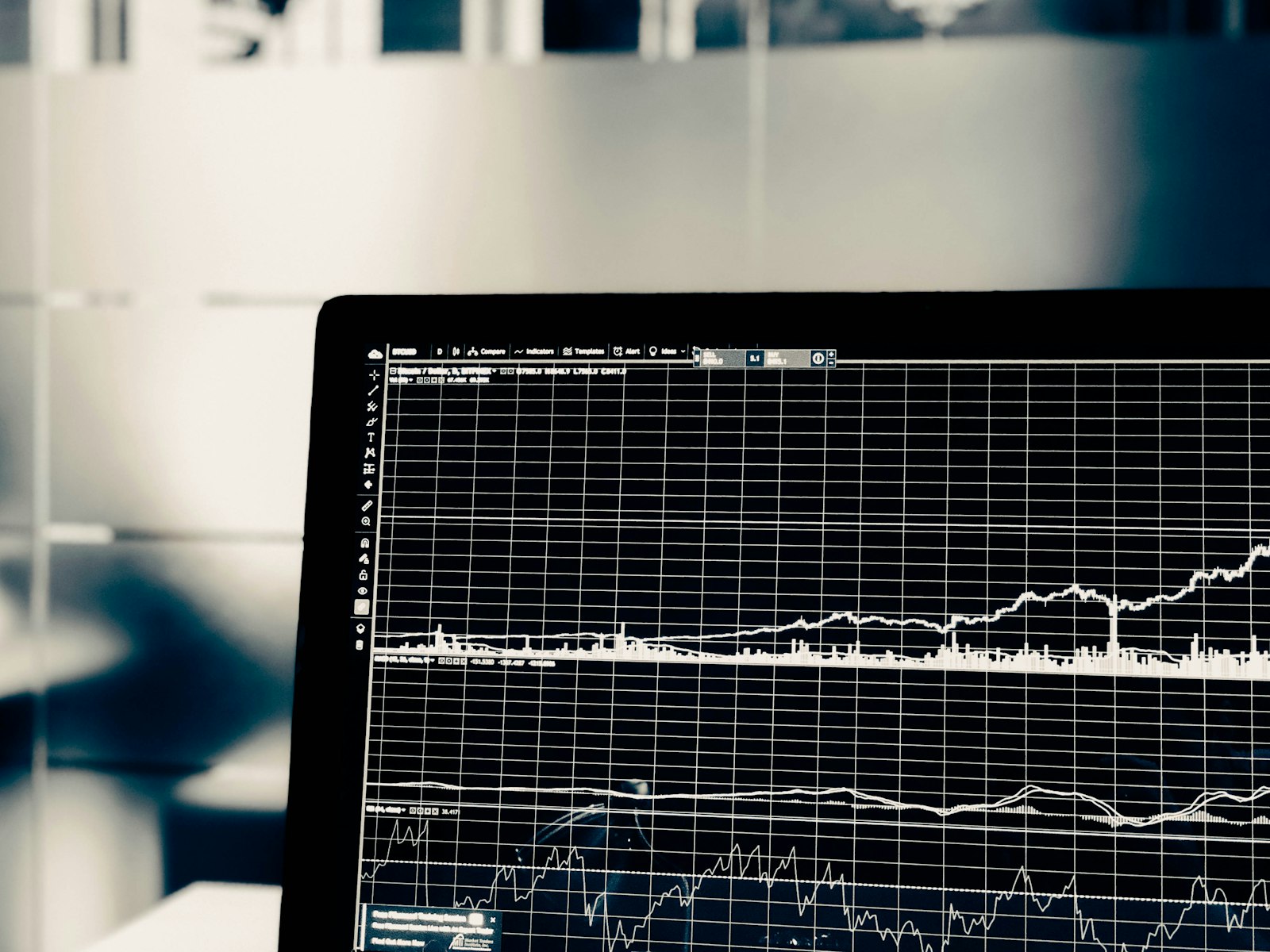 Model and system metrics charted on a dark monitoring screen
